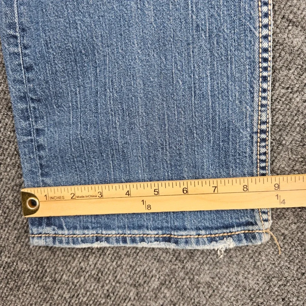 Silver Zac Relaxed Fit Straight Jeans Men's 31x32 EMC Denim Flap Pocket Med Wash